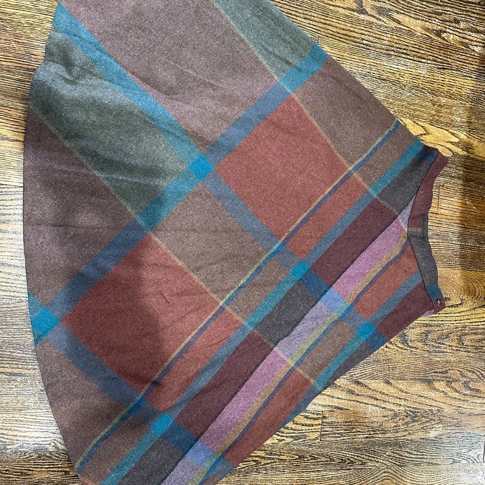 Bobbie Brooks Multicolor Plaid A-Line Skirt